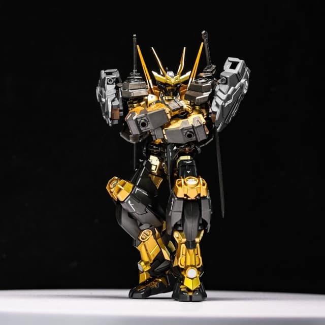 Beautiful Warring States Heretic Black Gold Color 1/144 Four Sword Mode Double Sheath Assembly Model Handmade
