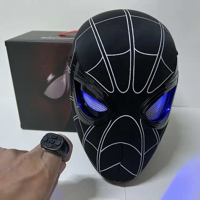 Tom Holland Spiderman Mask Black (With Remote)