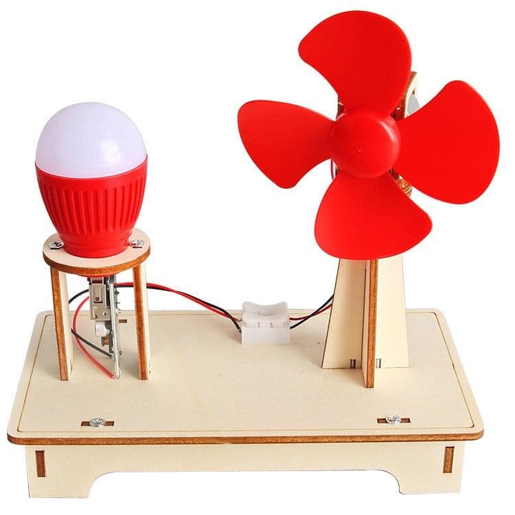 STEM DIY Wind Turbine with Light Bulb 1