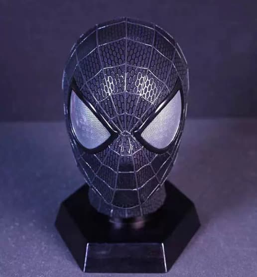 Chin Control Touch Light system Amazing Spider Man Mask Black